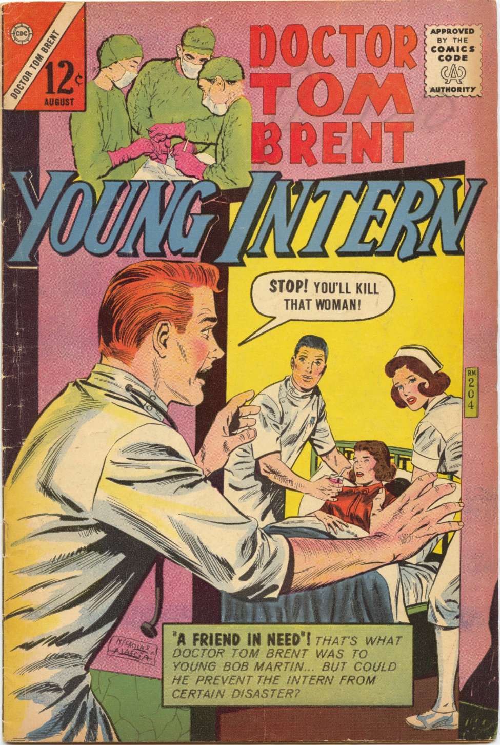 Book Cover For Doctor Tom Brent, Young Intern 4