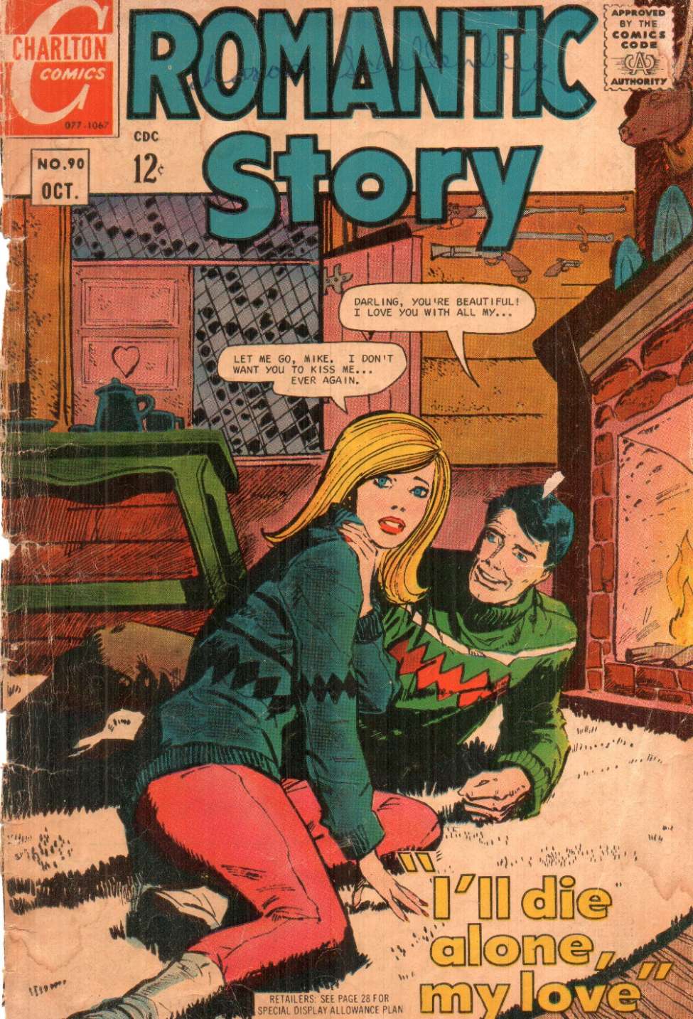 Comic Book Cover For Romantic Story 90