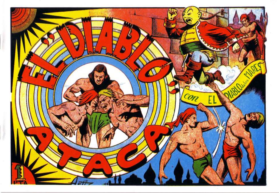 Comic Book Cover For El Diablo de los Mares 11 - El Diablo Ataca