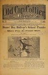 Cover For Old Cap. Collier 801 - Bones' Boy Bolivar's School Pranks