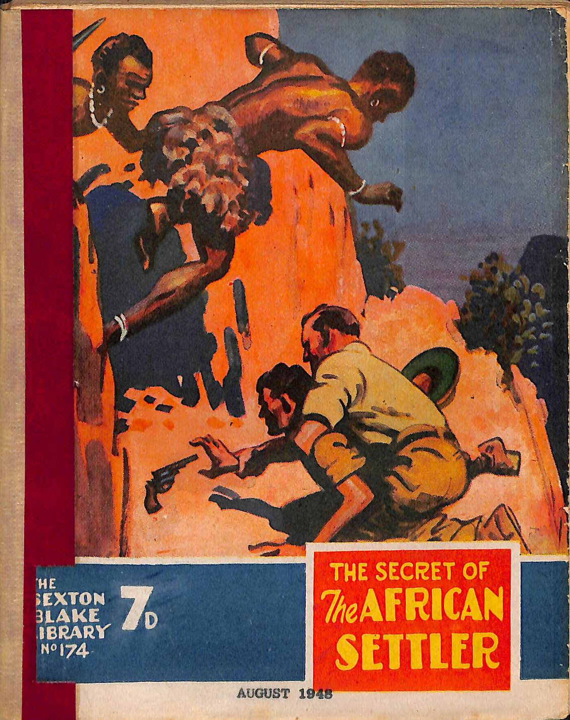 Comic Book Cover For Sexton Blake Library S3 174 - The Secret of the African Settler