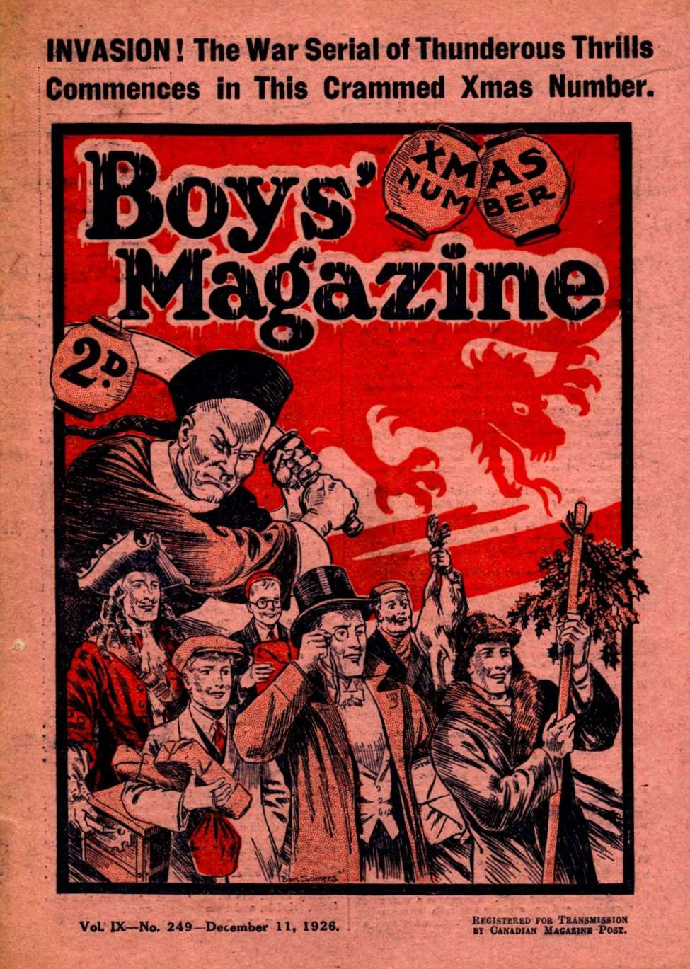 Book Cover For Boys' Magazine 249
