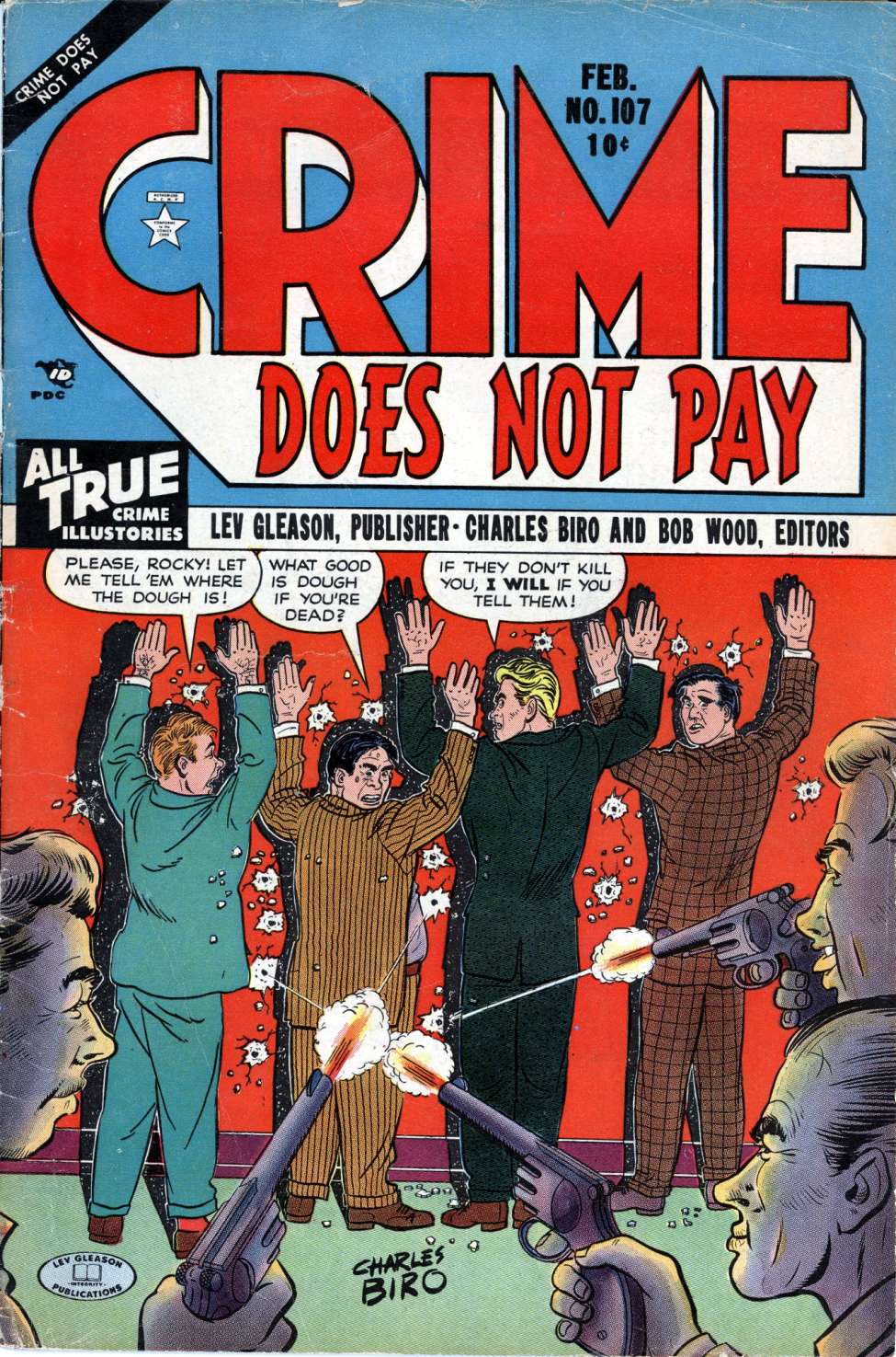 Comic Book Cover For Crime Does Not Pay 107
