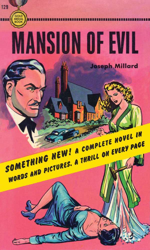 Comic Book Cover For Mansion of Evil by Joseph Millard