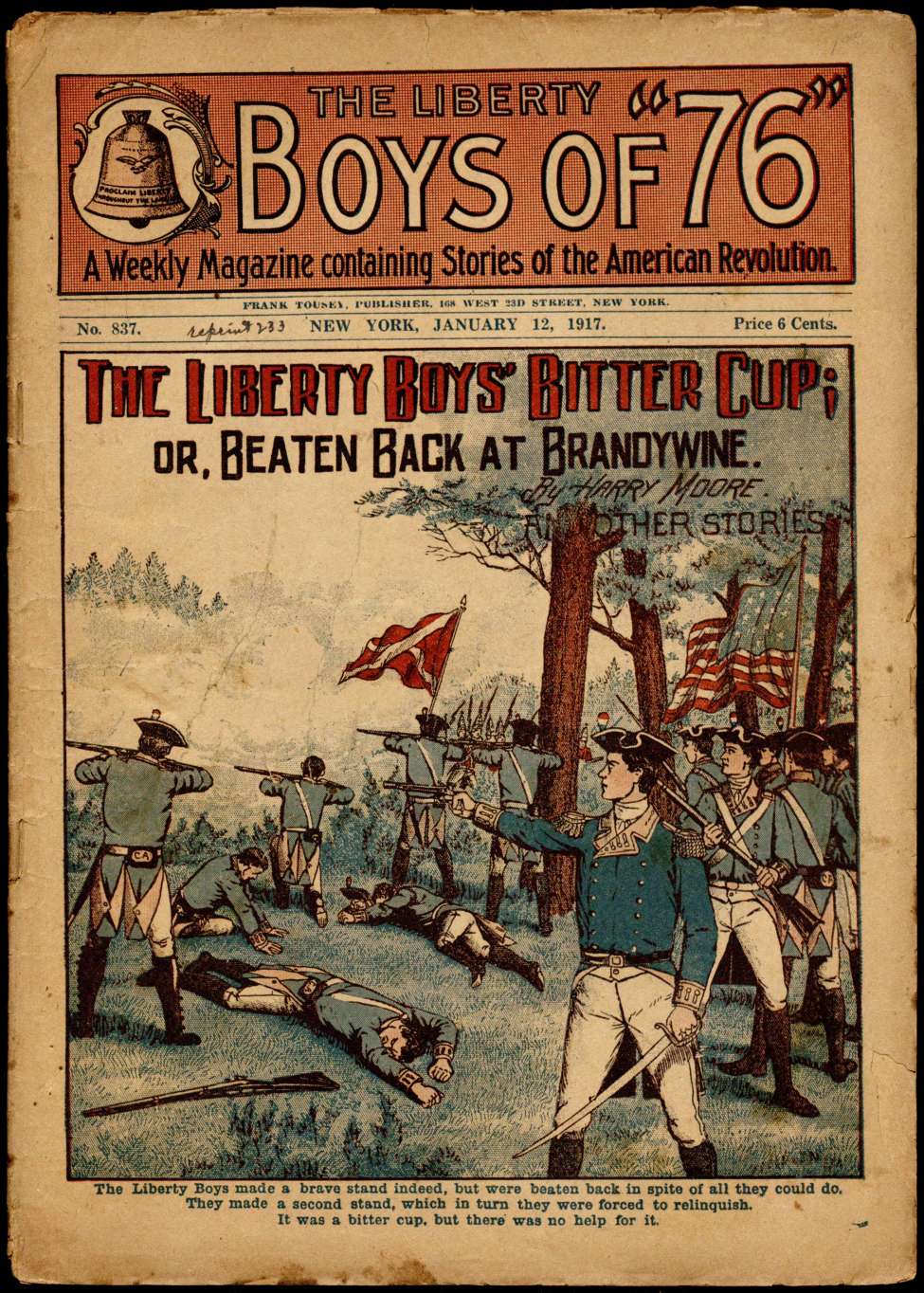 Book Cover For The Liberty Boys of 76 837 - The Liberty Boys' Bitter Cup