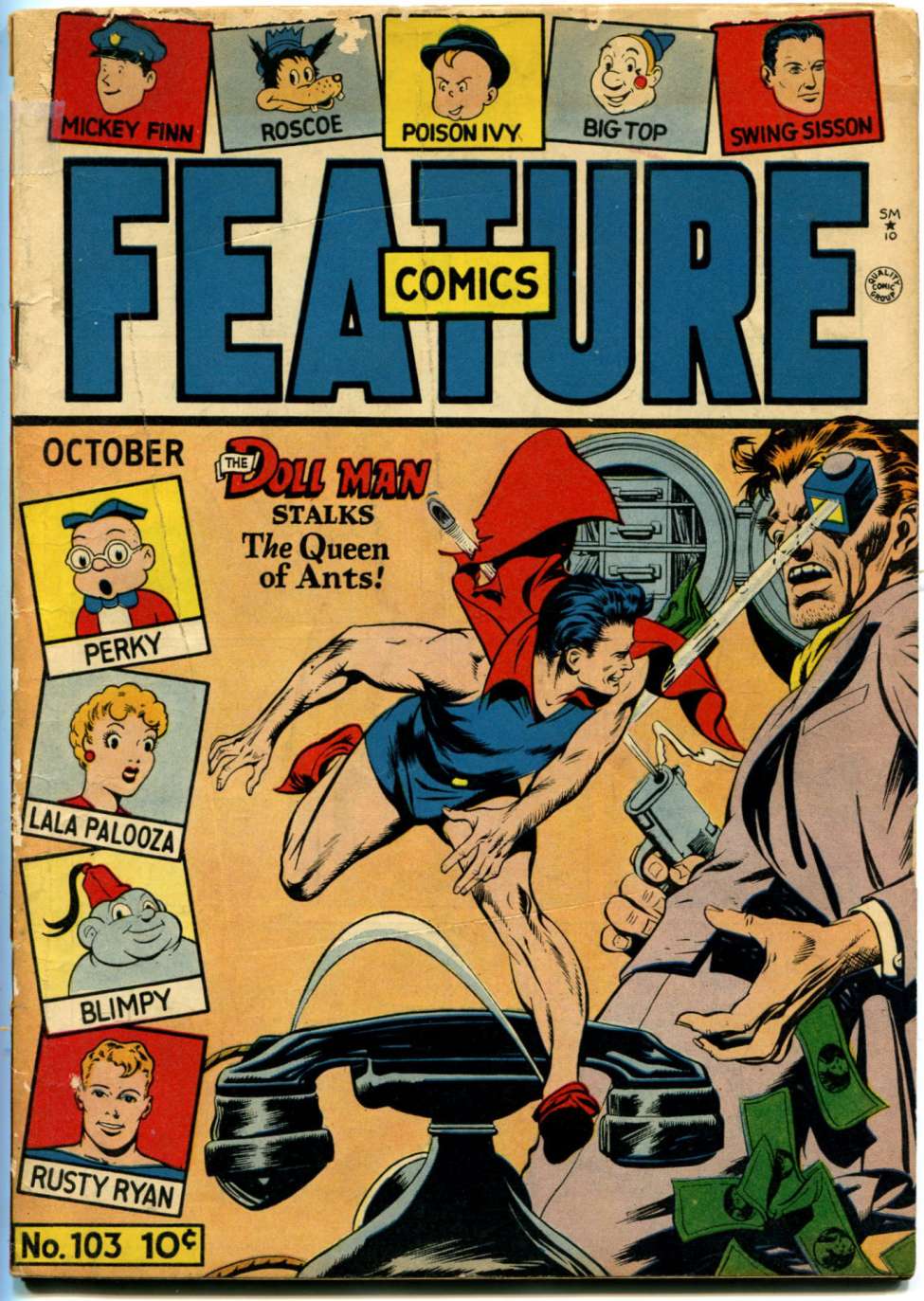 Comic Book Cover For Feature Comics 103