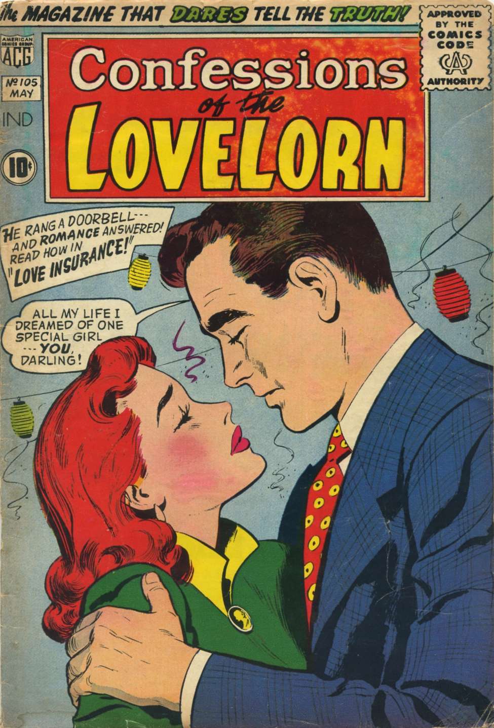 Comic Book Cover For Confessions of the Lovelorn 105