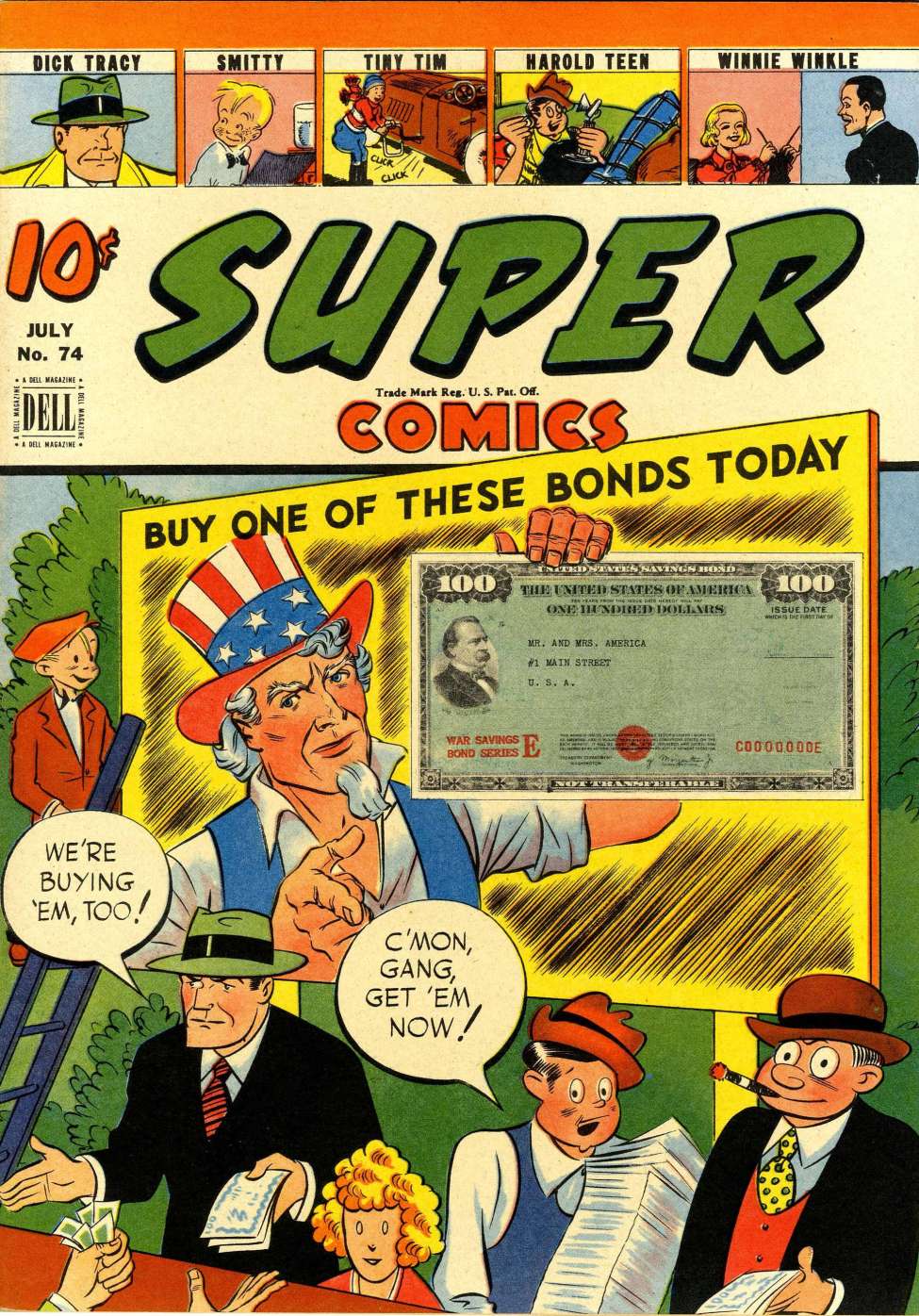 Book Cover For Super Comics 74