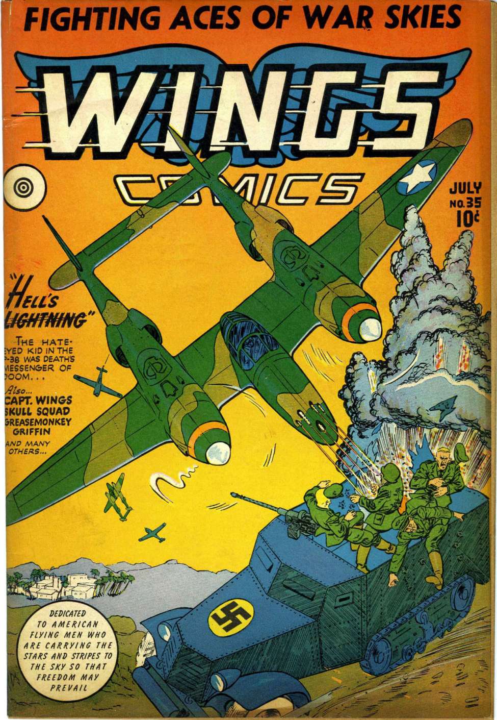 Comic Book Cover For Wings Comics 35