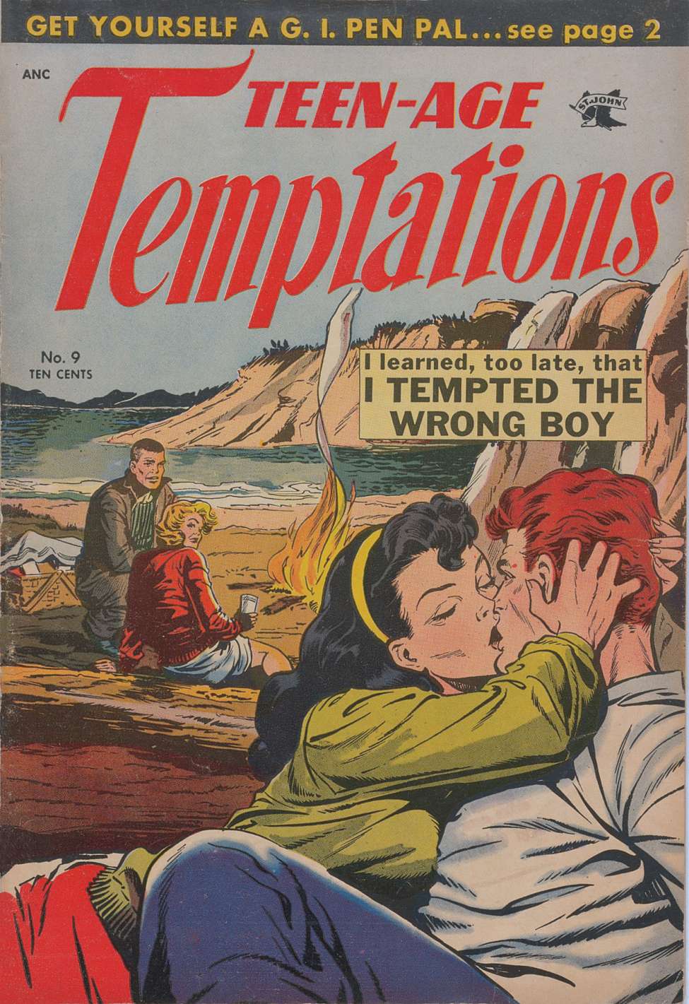 Comic Book Cover For Teen-Age Temptations 9