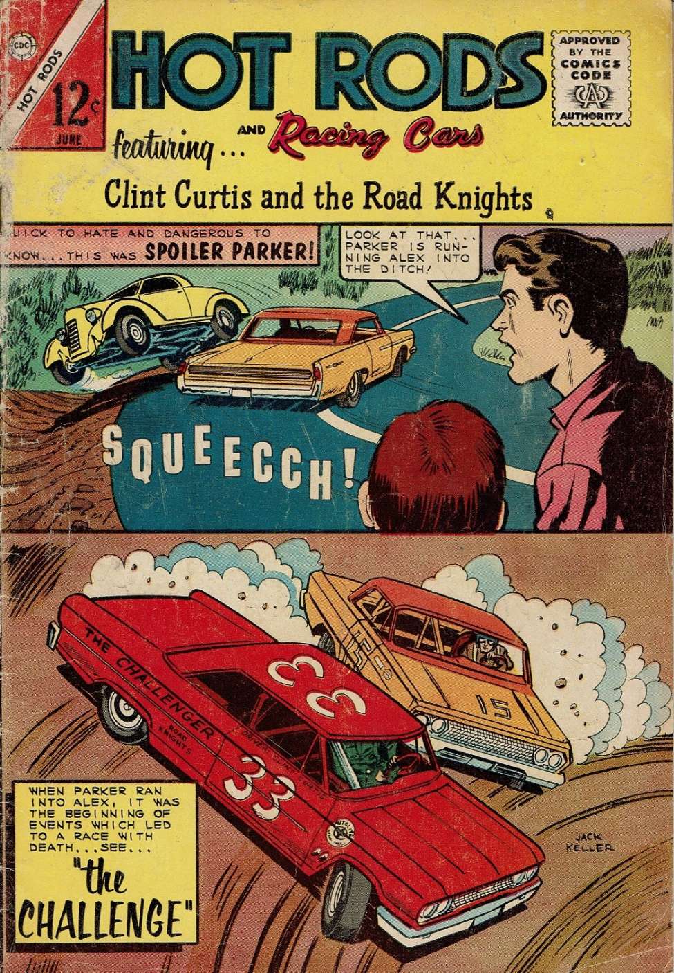 Comic Book Cover For Hot Rods and Racing Cars 69