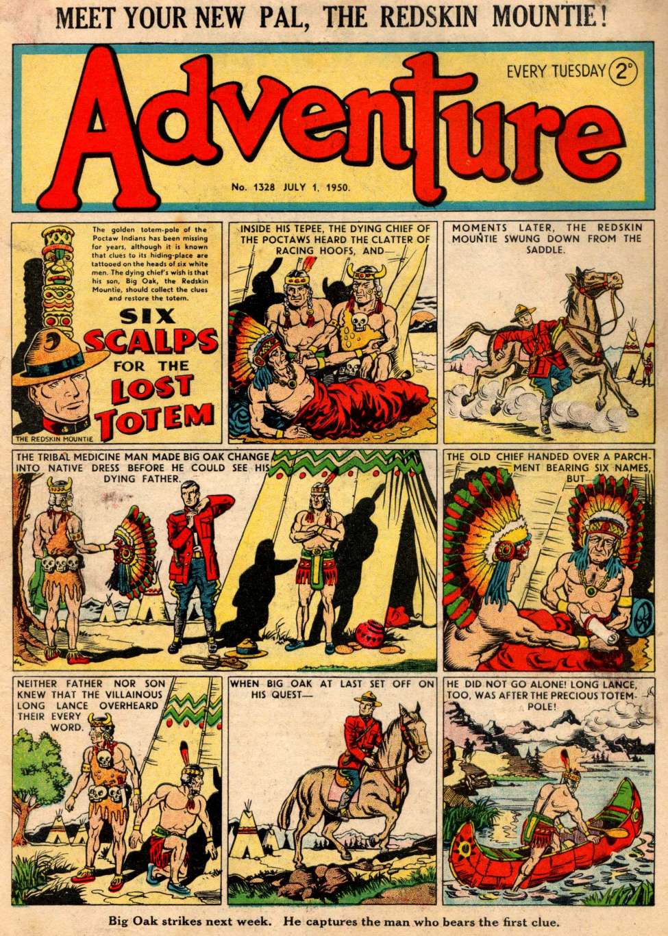 Comic Book Cover For Adventure 1328