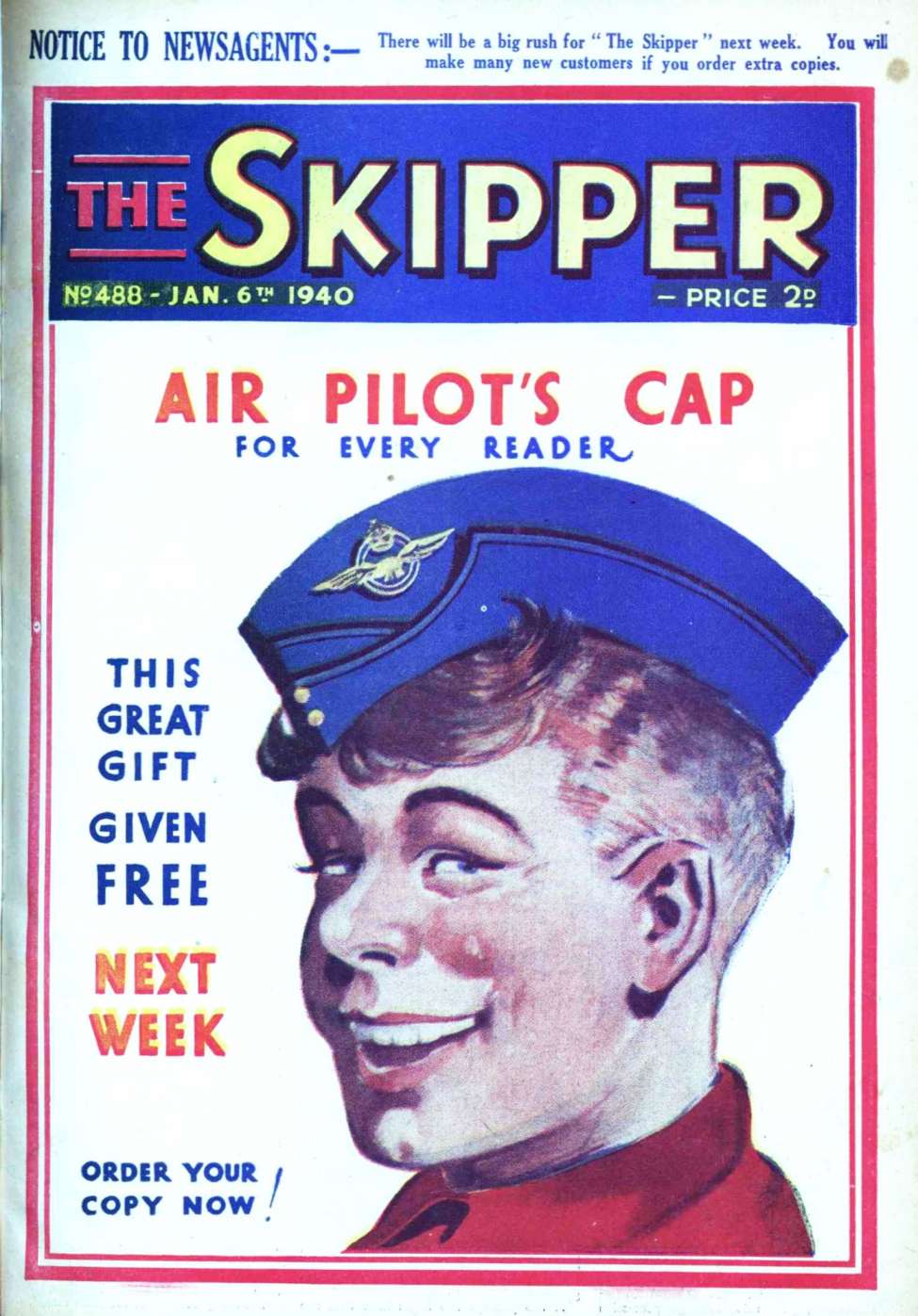 Comic Book Cover For The Skipper 488