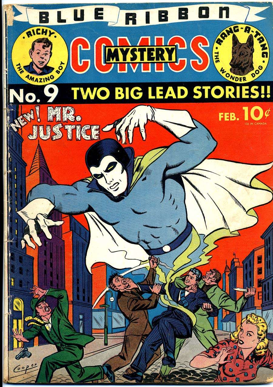 Comic Book Cover For Blue Ribbon Comics 9
