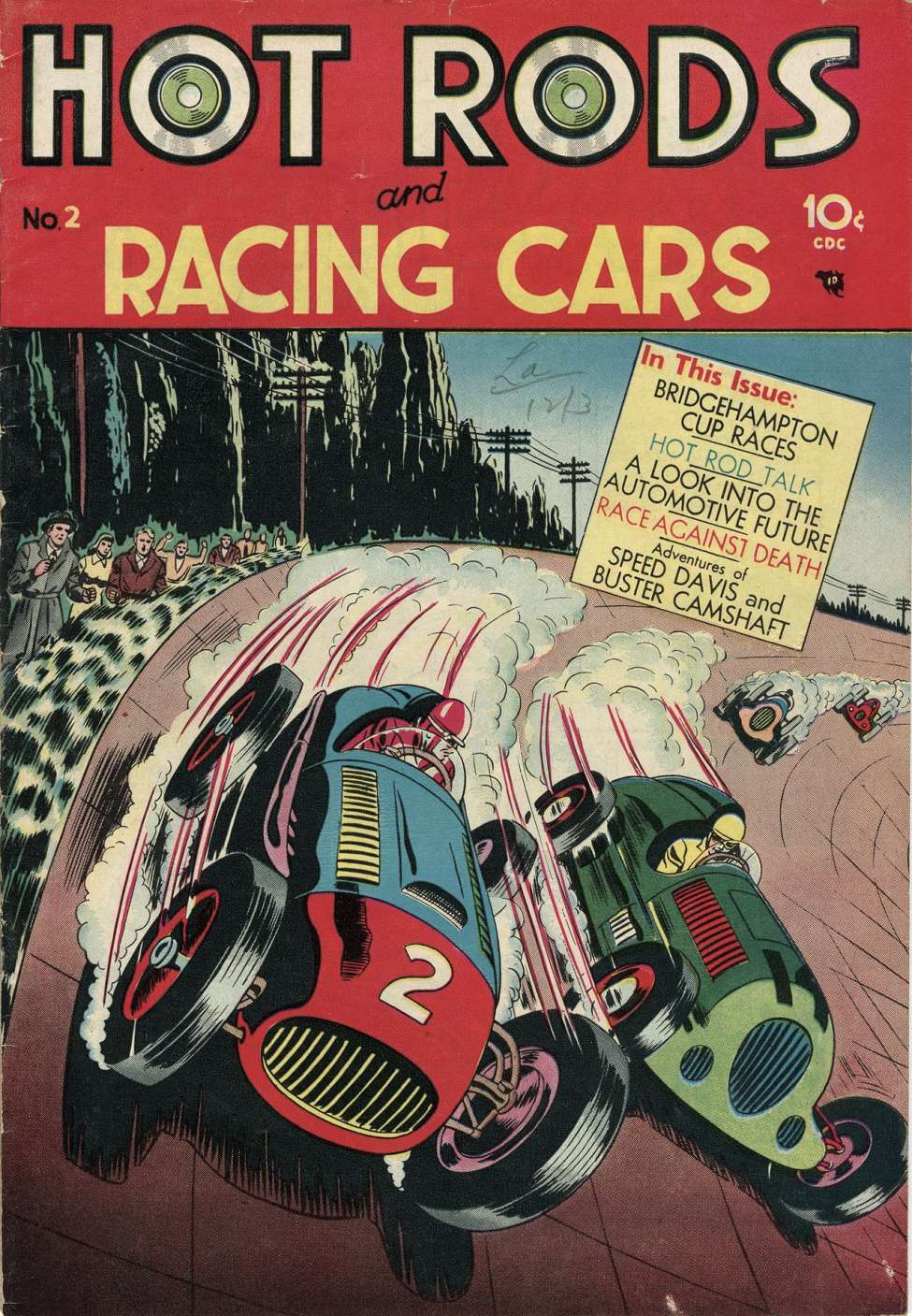 Comic Book Cover For Hot Rods and Racing Cars 2