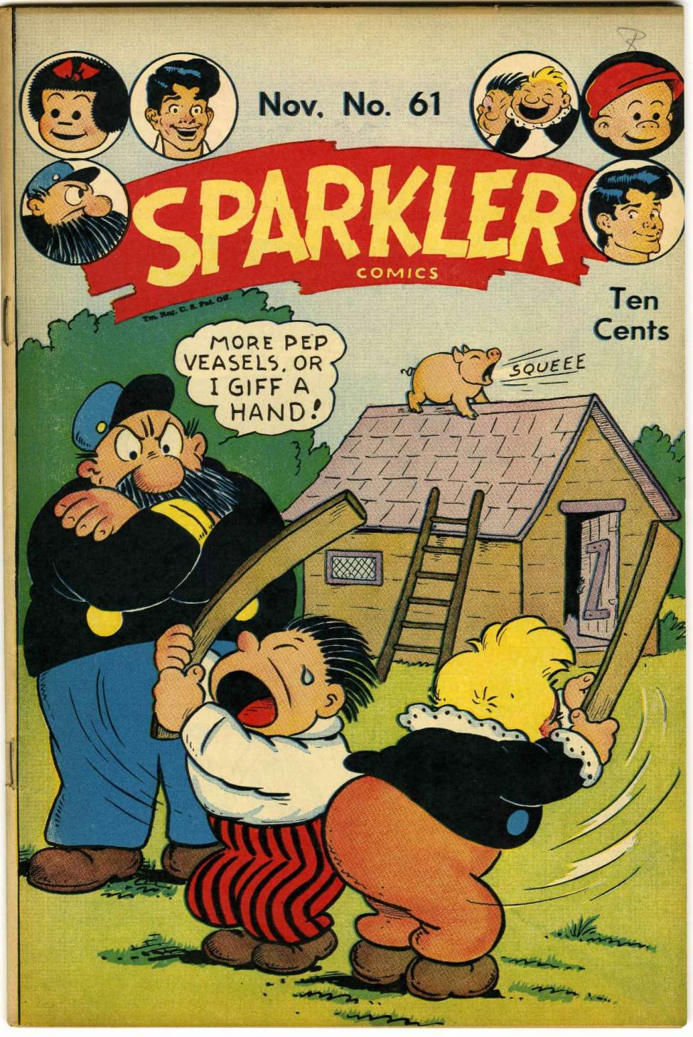 Comic Book Cover For Sparkler Comics 61