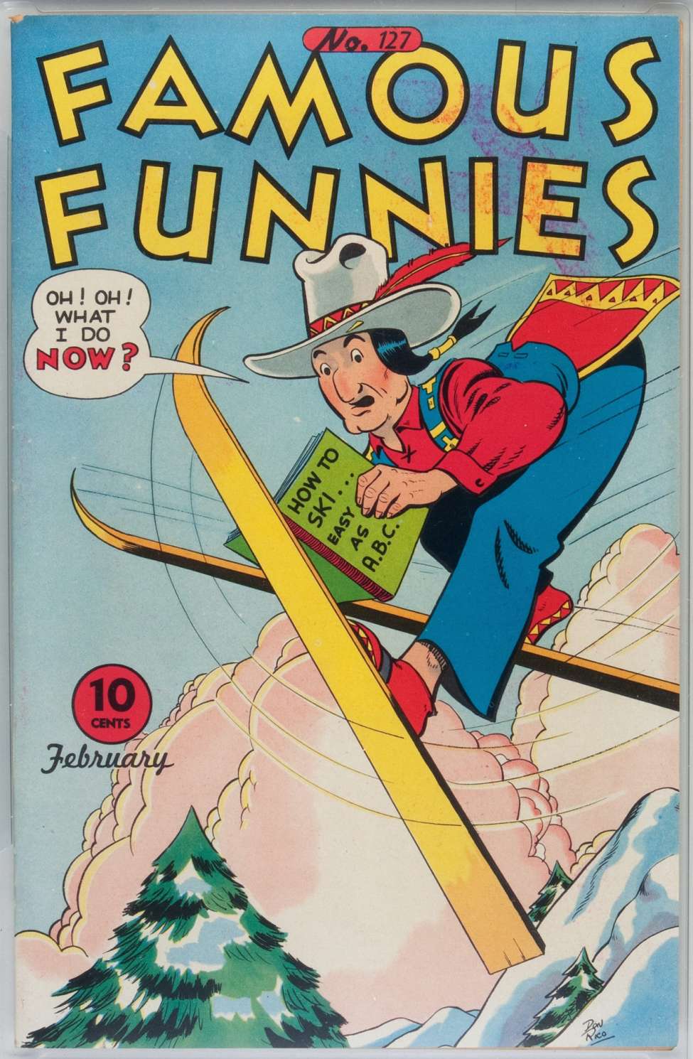 Comic Book Cover For Famous Funnies 127
