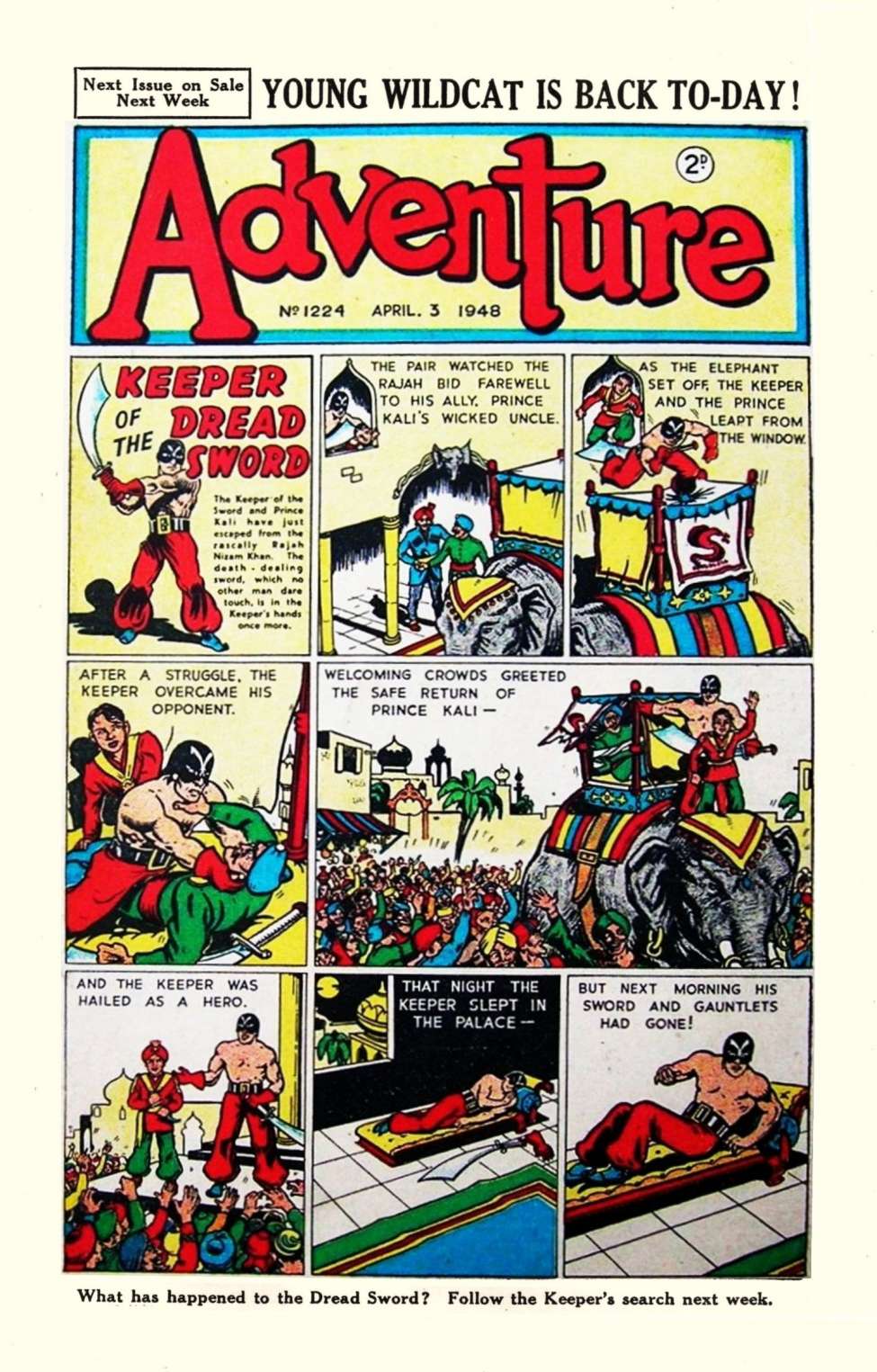 Comic Book Cover For Adventure 1224