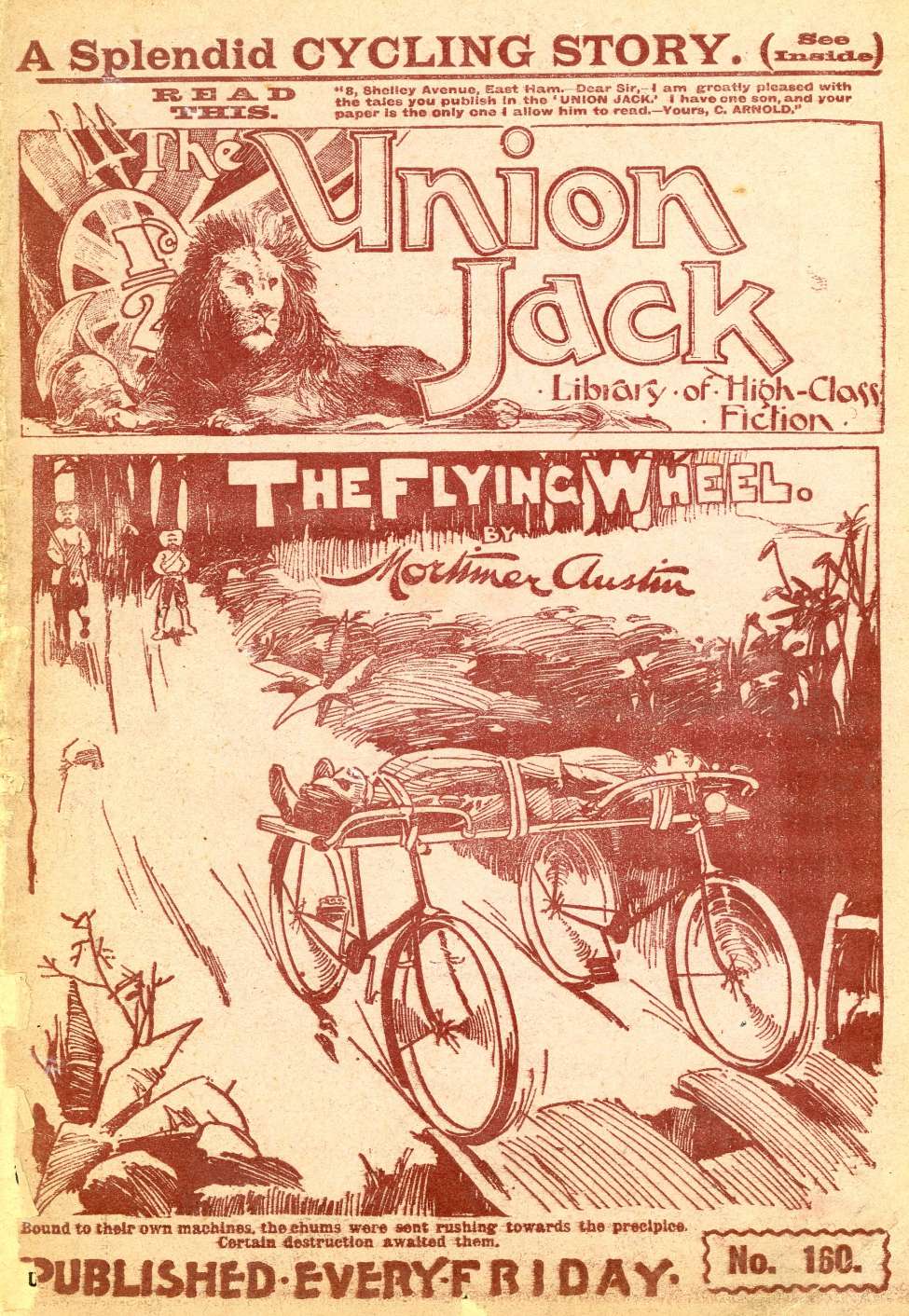 Comic Book Cover For The Union Jack 160 - The Flying Wheel
