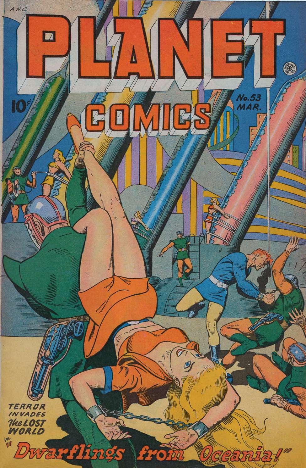 Comic Book Cover For Planet Comics 53 - Version 2