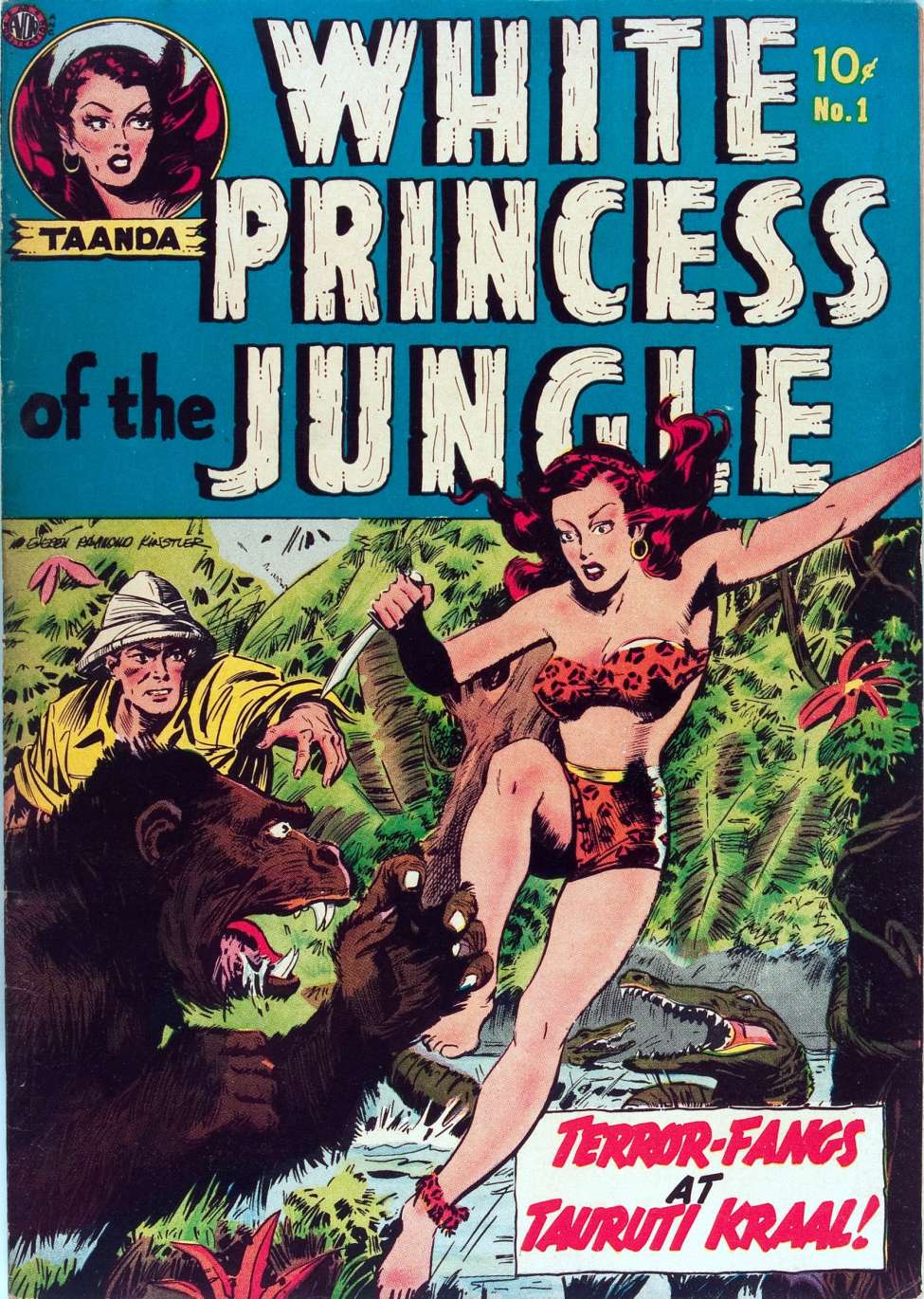 Comic Book Cover For White Princess of the Jungle 1