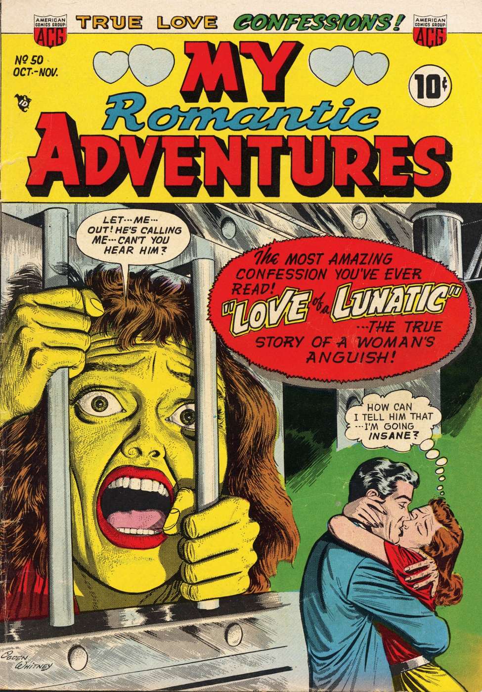 Comic Book Cover For Romantic Adventures 50