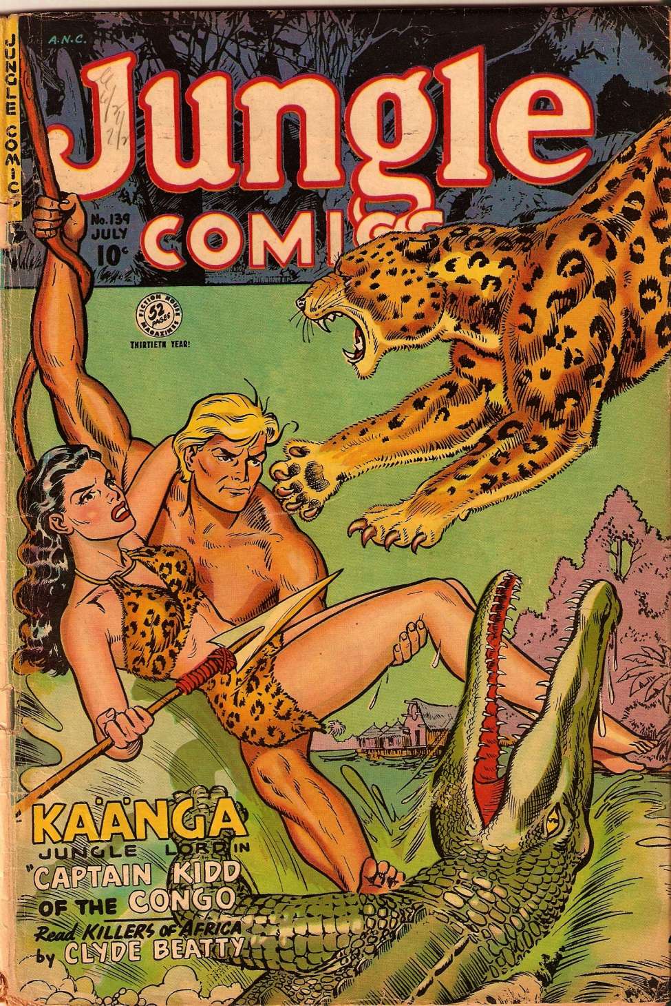 Comic Book Cover For Jungle Comics 139 - Version 2