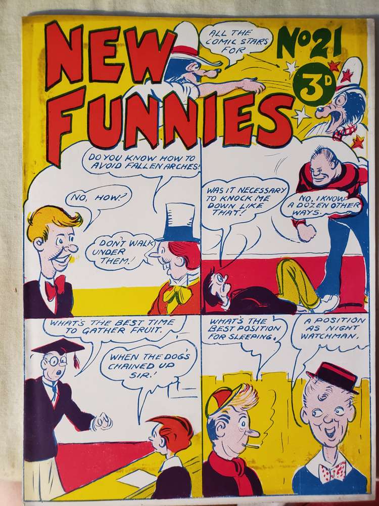 Book Cover For New Funnies 21