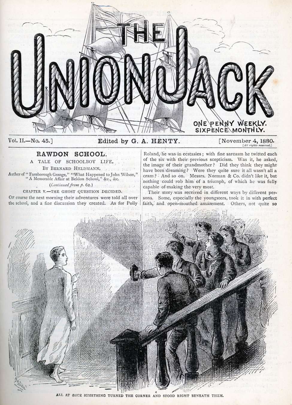Book Cover For The Union Jack 45 - Rawdon School