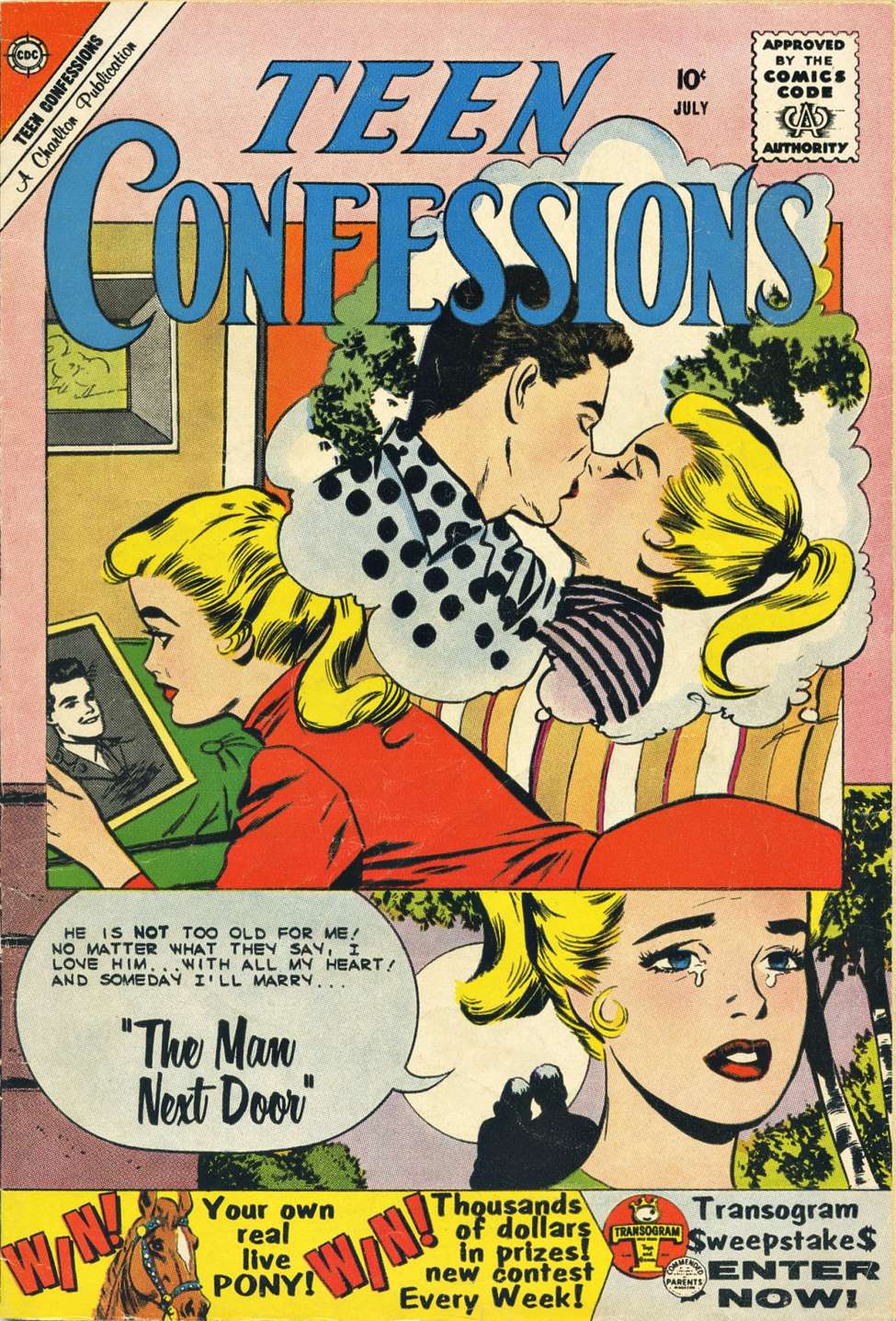 Comic Book Cover For Teen Confessions 6