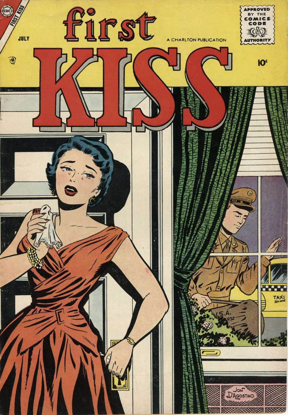 Comic Book Cover For First Kiss 4