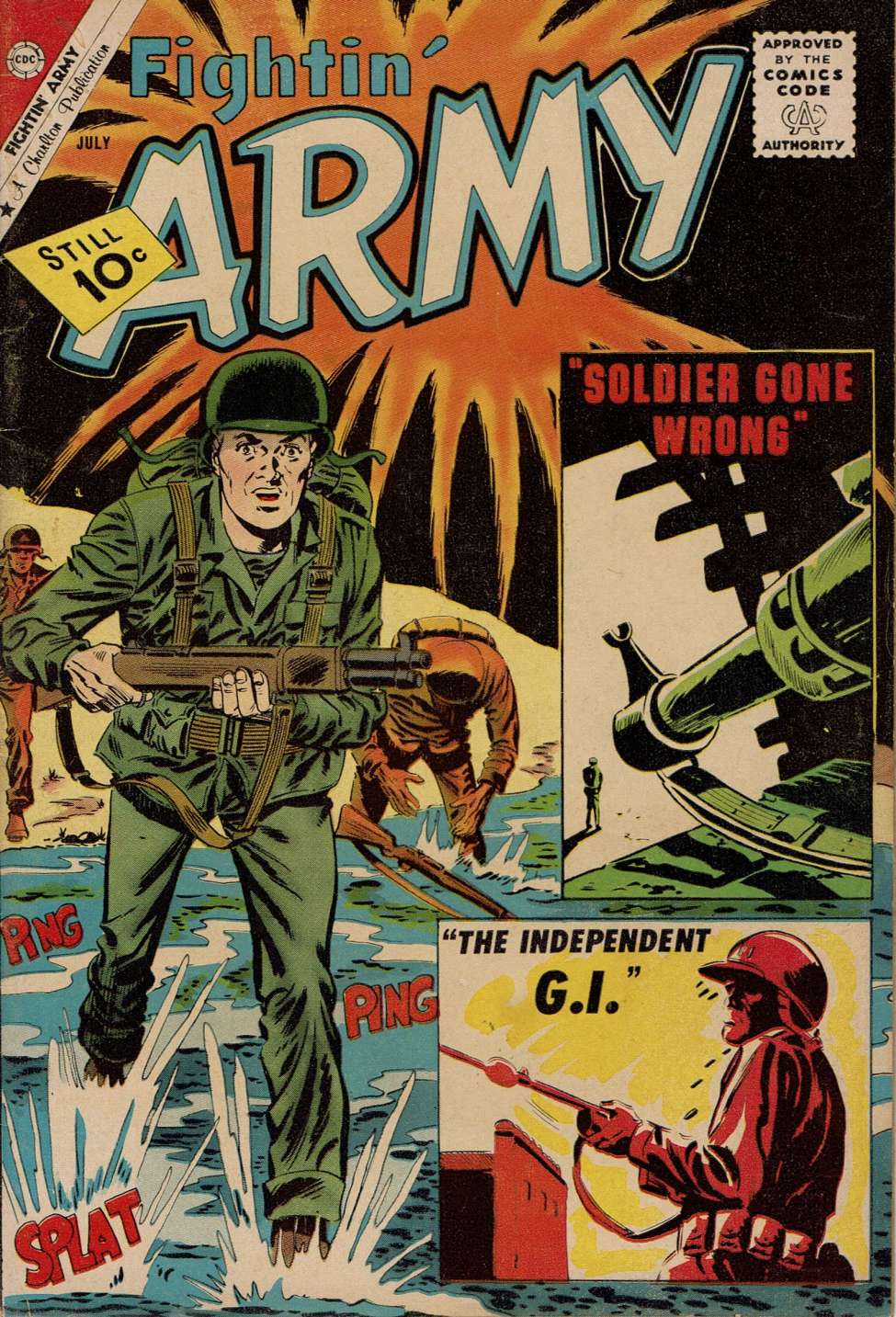 Comic Book Cover For Fightin' Army 42