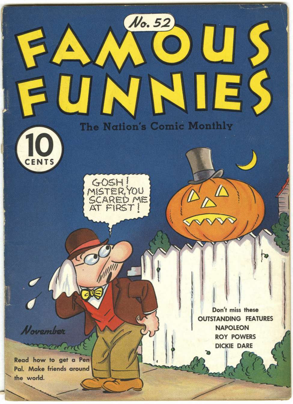Comic Book Cover For Famous Funnies 52 - Version 2