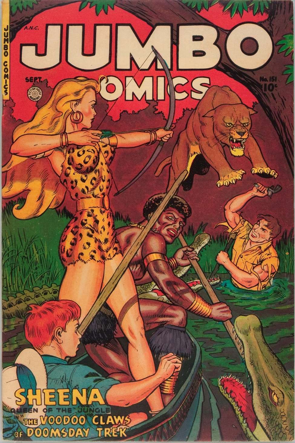 Comic Book Cover For Jumbo Comics 151 - Version 1
