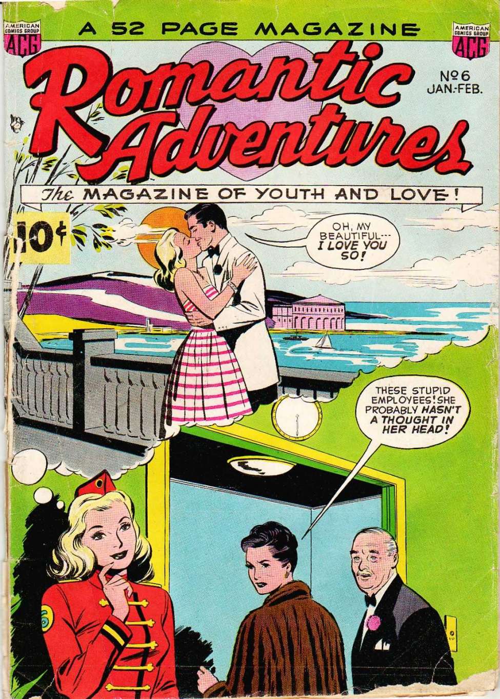 Comic Book Cover For Romantic Adventures 6