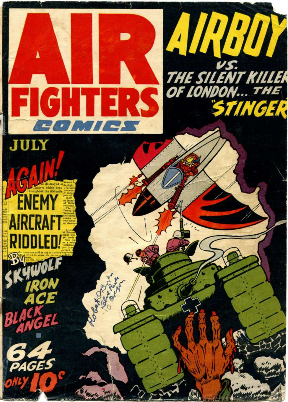 Comic Book Cover For Air Fighters Comics v1 10 - Version 1