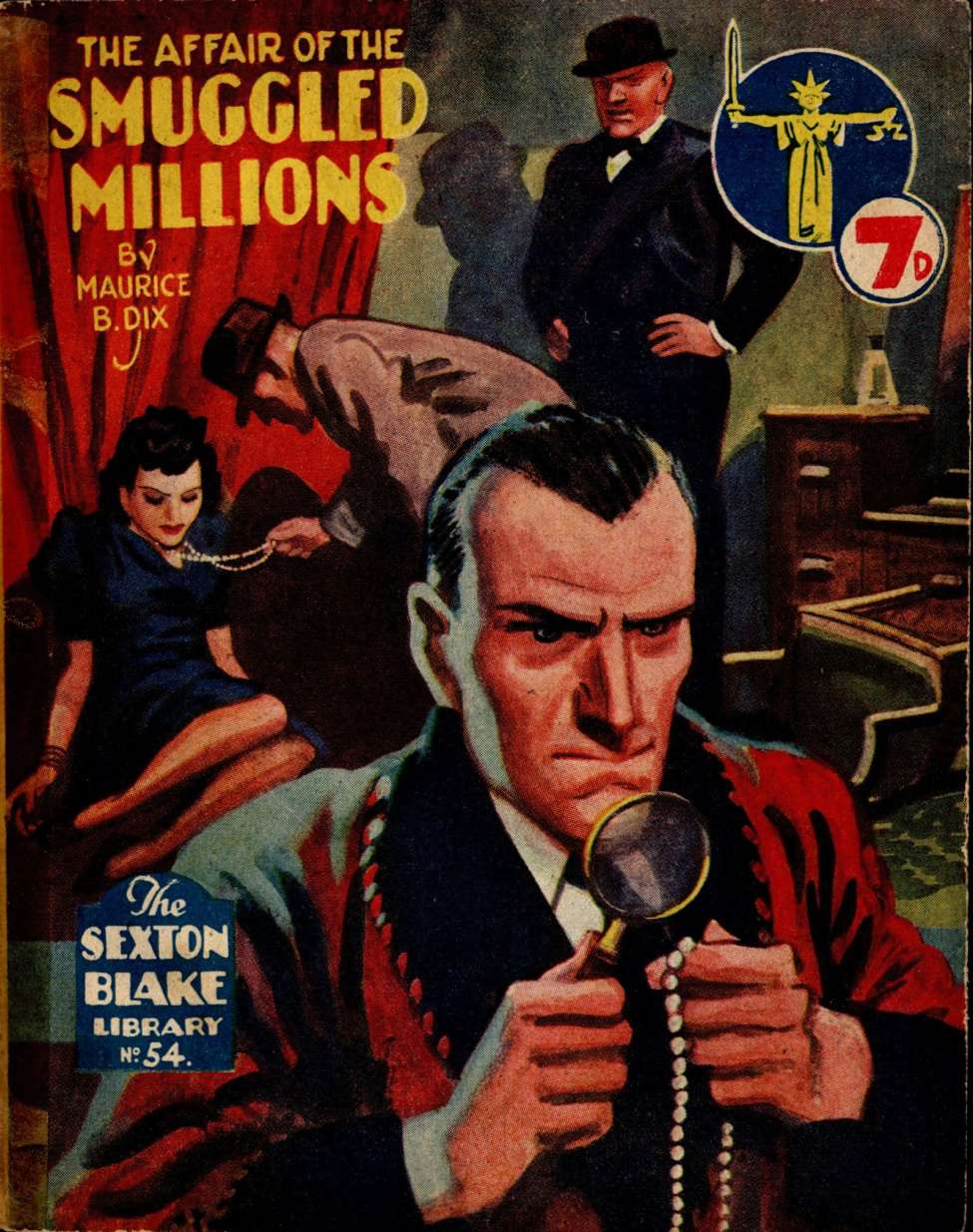 Book Cover For Sexton Blake Library S3 54 - The Affair of the Smuggled Millions