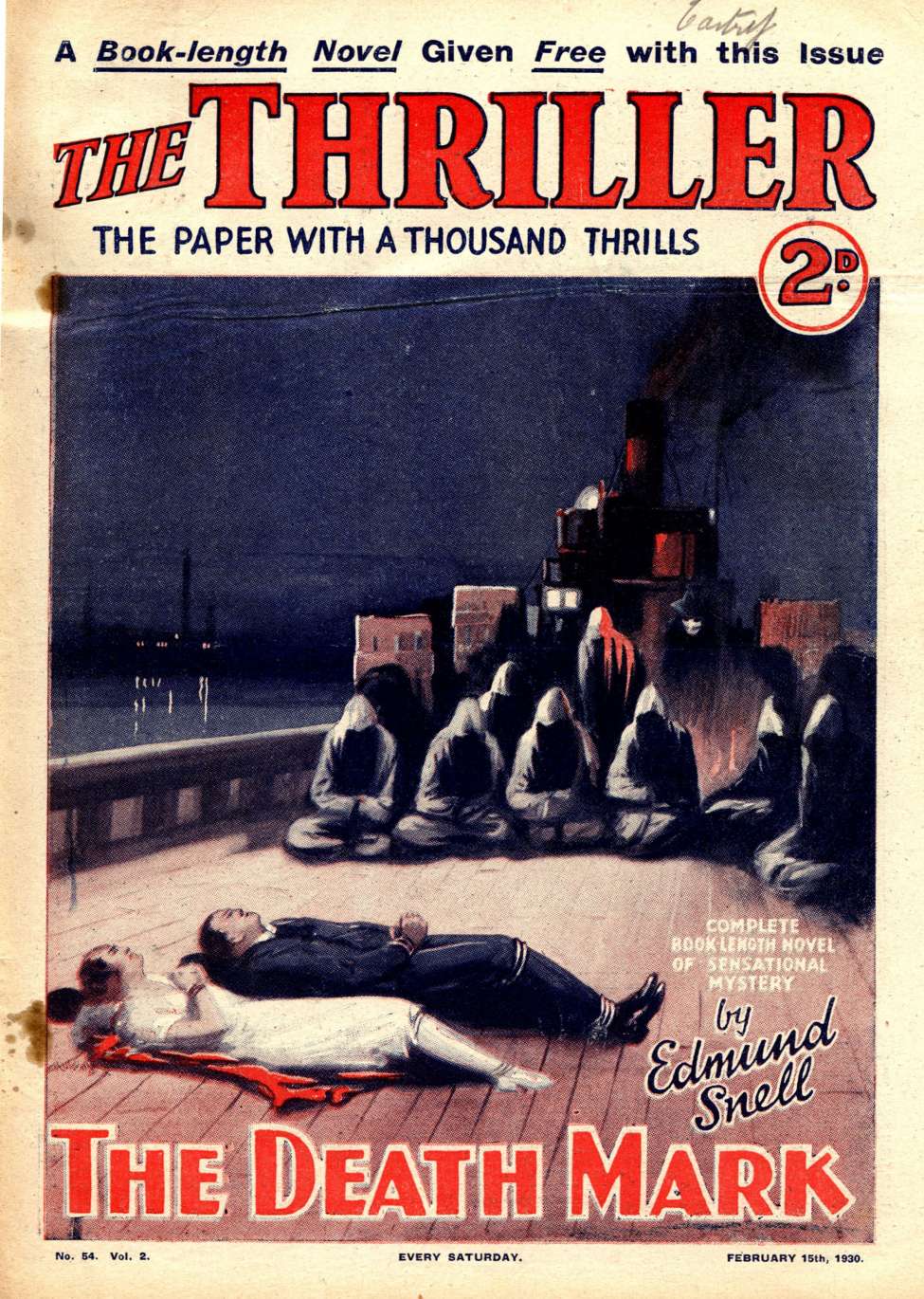 Comic Book Cover For The Thriller 54
