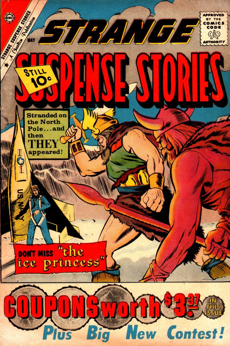 Comic Book Cover For Strange Suspense Stories 53