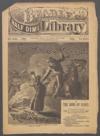 Large Thumbnail For Beadle's Half Dime Library 806 - Cowboy Steve, the Ranch Mascot