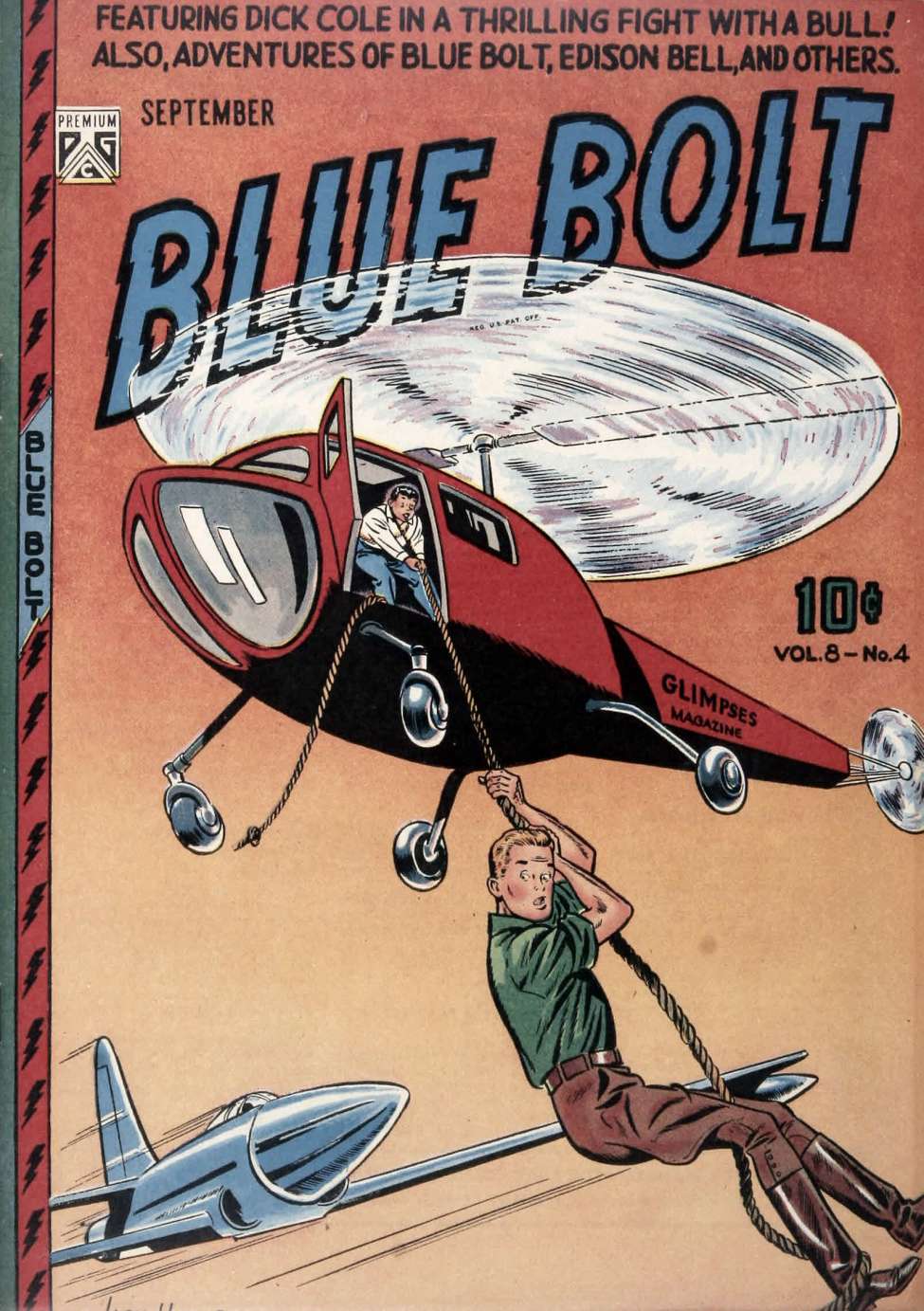 Comic Book Cover For Blue Bolt v8 4