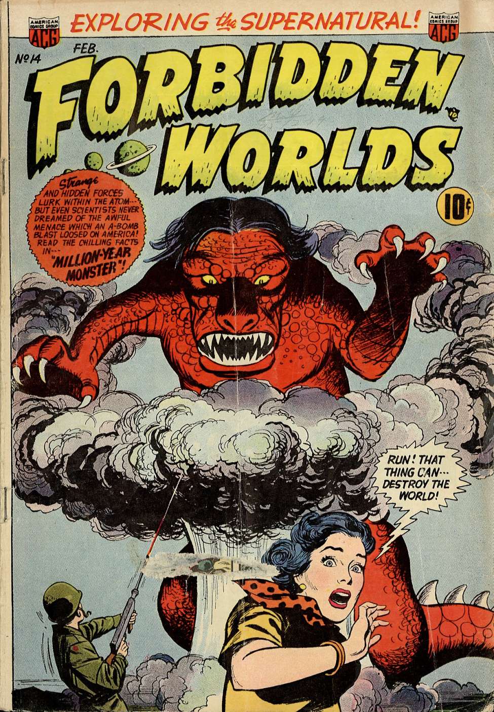 Comic Book Cover For Forbidden Worlds 14