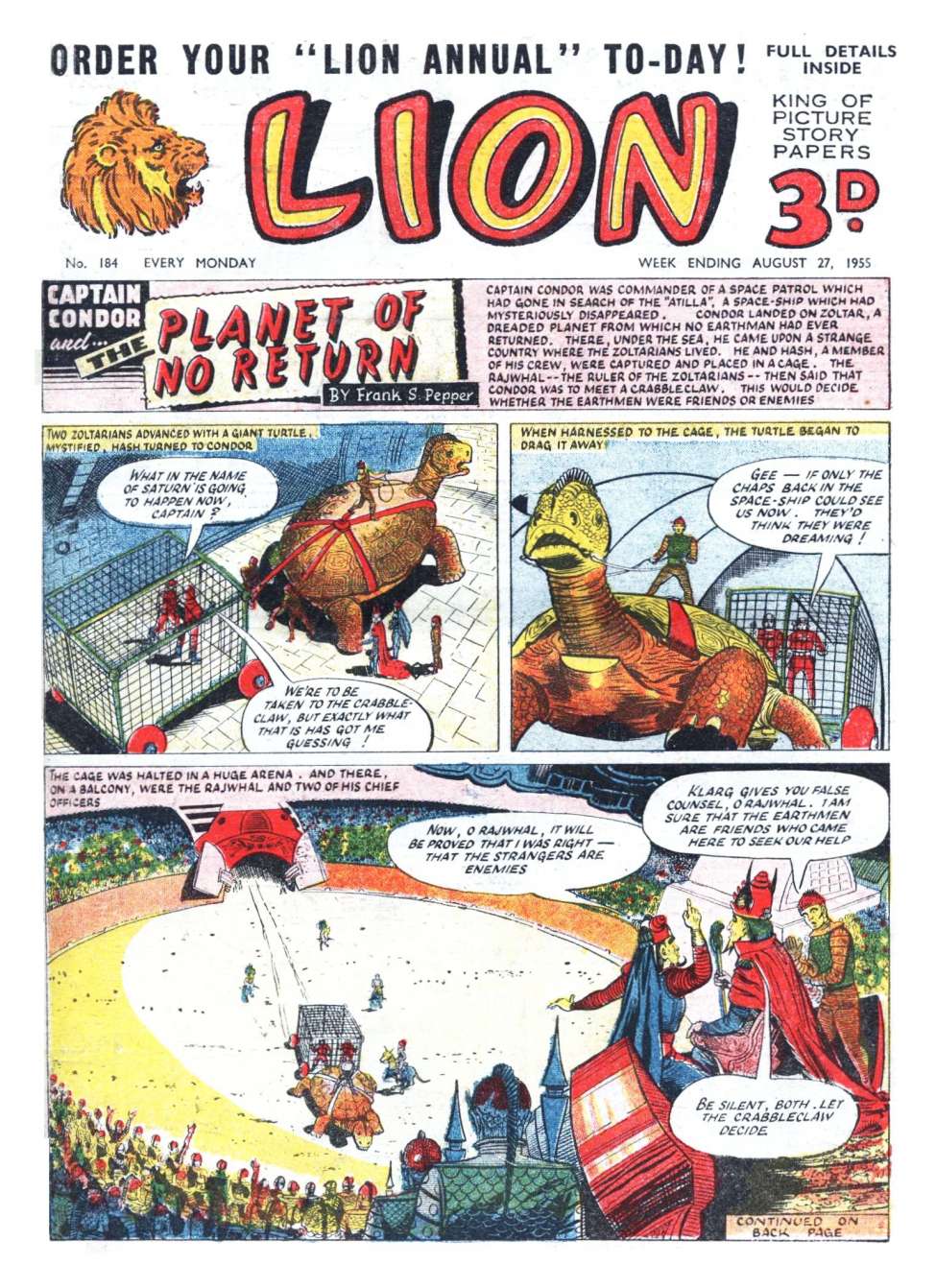 Comic Book Cover For Lion 184