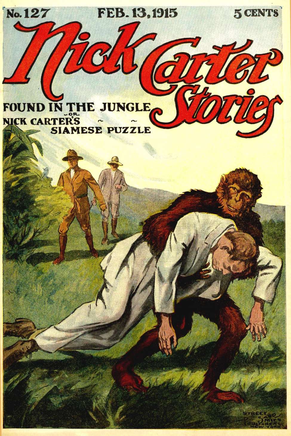 Book Cover For Nick Carter Stories 127 - Found In The Jungle