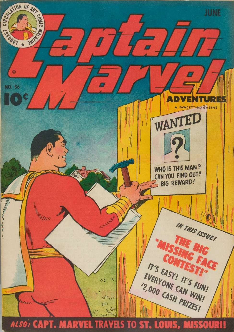 Comic Book Cover For Captain Marvel Adventures 36 (paper/3fiche)