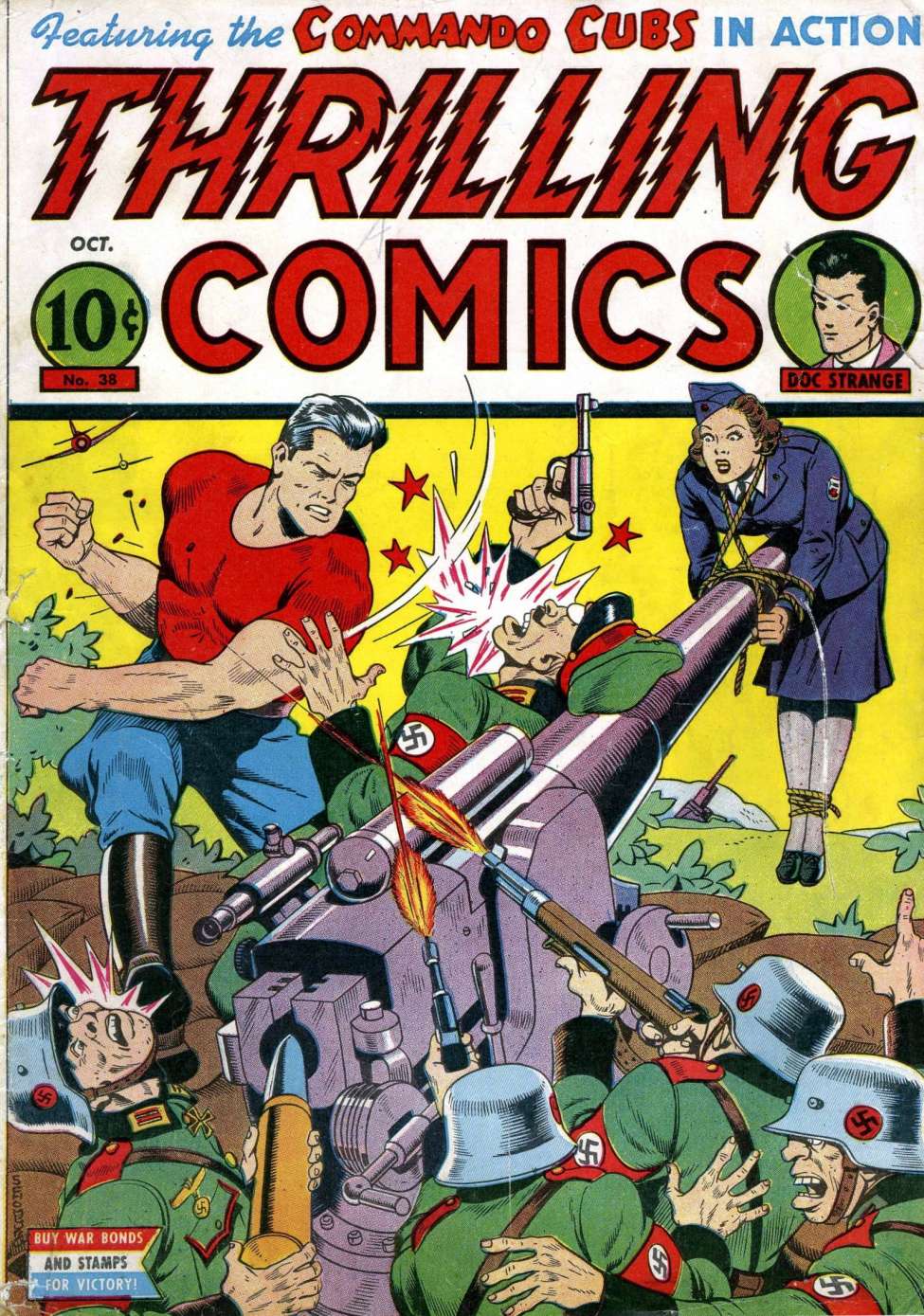Book Cover For Thrilling Comics 38 (alt) - Version 2