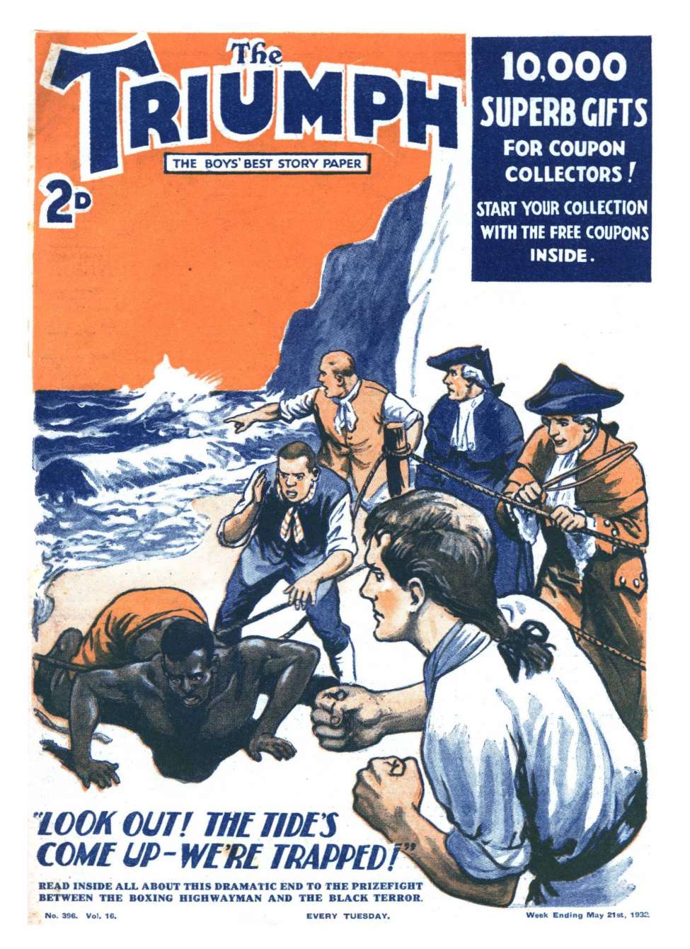 Comic Book Cover For The Triumph 396