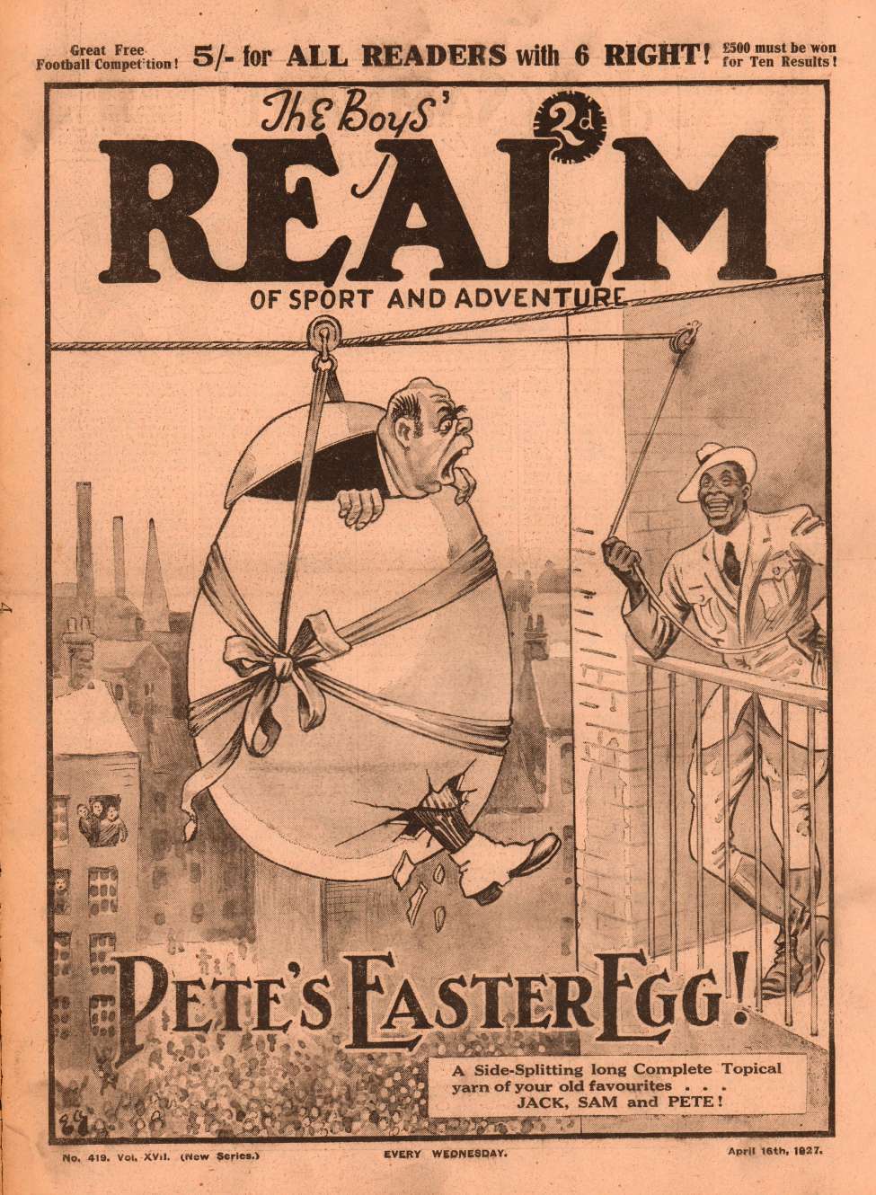 Comic Book Cover For The Boys' Realm v2 419 - Pete's Easter Egg!