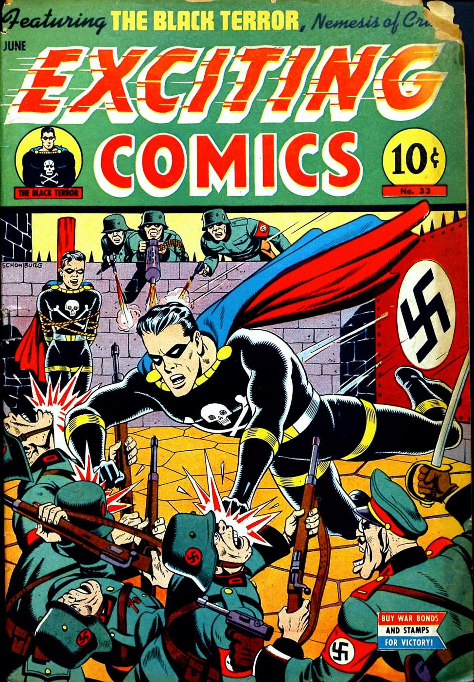 Comic Book Cover For Exciting Comics 33