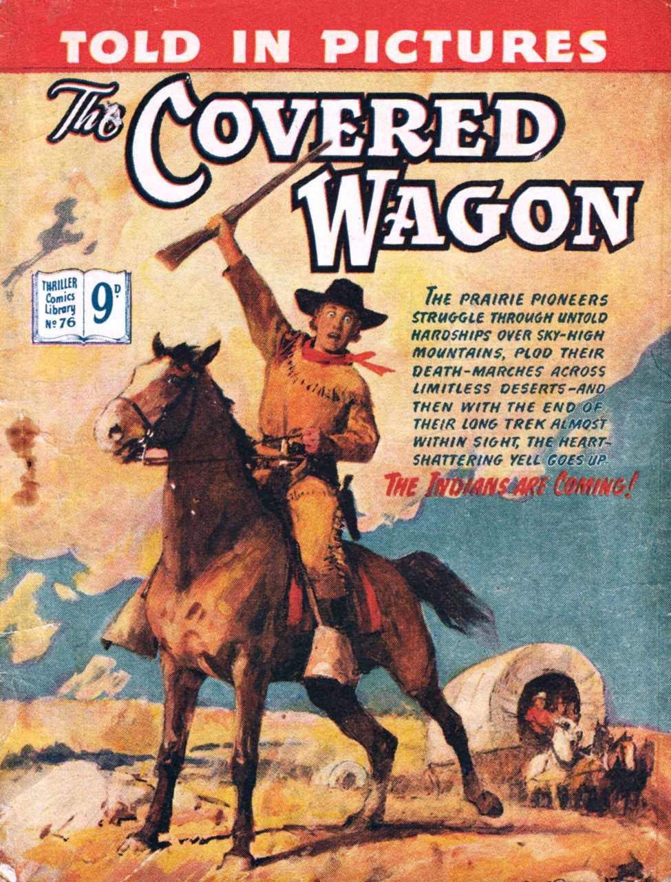 Book Cover For Thriller Comics Library 76 - The Covered Wagon
